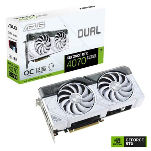 Asus Dual RTX 4070 Super White OC 12GB Gaming Graphics Card